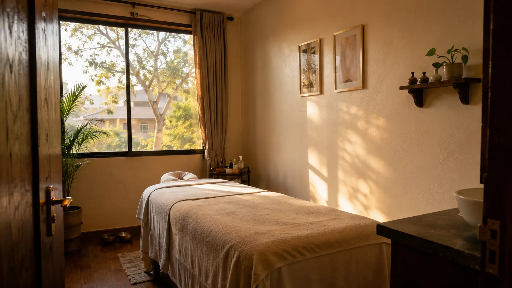Interior of the Vivari Spa treatment room on Kiambu Road